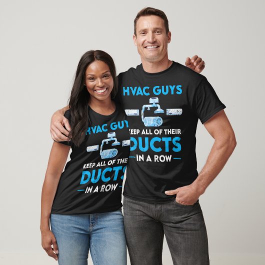 HVAC Technician Ducts In A Row Funny AC Tech Gift Tシャツ (ユニセックス)