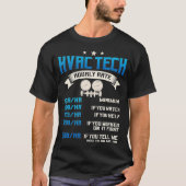 HVAC Technician Gifts Funny Hourly Rates Tech  Tシャツ (正面)
