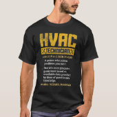 HVAC Technician  Graphic Distressed Tシャツ (正面)