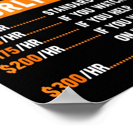 Hvac Technician Hourly Rate Funny Hvac Mechanic Sa ポスター (角)