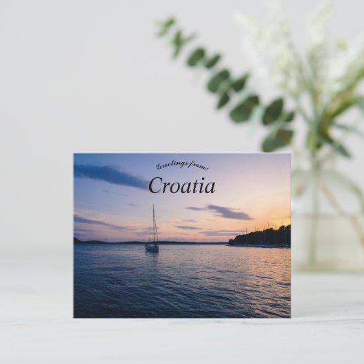 Hvarの海岸クロアチア ポストカード (スタンド正面)