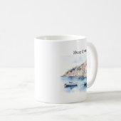 Hvarクロアチア水彩旅行 コーヒーマグカップ (正面右)
