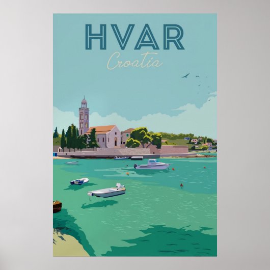 Hvar, Croatia ポスター (正面)