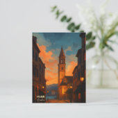 Hvar Island Old Townポストカード – Explore the Medite ポストカード (スタンド正面)