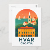 Hvar Island Old Townポストカード – Explore the Medite ポストカード (正面/裏面)