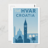 Hvar Island Old Townポストカード – Explore the Medite ポストカード (正面/裏面)