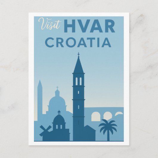 Hvar Island Old Townポストカード – Explore the Medite ポストカード (正面)