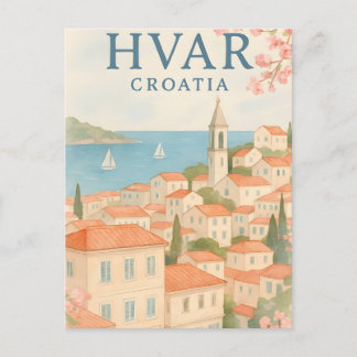 Hvar Island Old Townポストカード – Explore thePostages ポストカード