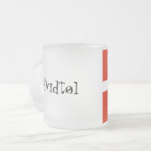 Hvidtøl フロストグラスマグカップ (正面左)