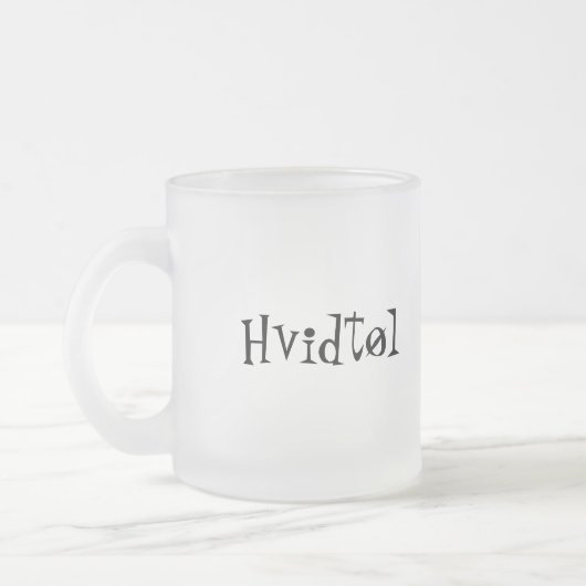 Hvidtøl フロストグラスマグカップ (左)