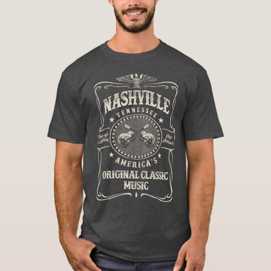 hville ミュージックシティUSA おもしろ Tシャツ (正面)