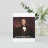 HWロングフェロー「すべて来のまわりに」知恵引用文ギフト ポストカード (スタンド正面)