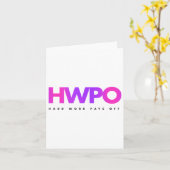 Hw Hard Work Pays Off Pastel Motivational  カード (黄色い花)