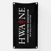 HWA-NE Black banner for events lg 6/25 横断幕 (縦)