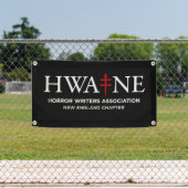 HWA-NE Black banner for events lg 6/25 横断幕 (インサイチュ)