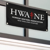 HWA-NE Black banner for events lg 6/25 横断幕 (ビルの外側)