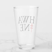 HWA-NE  Pint Glass with logo 6/25 タンブラーグラス (裏面)