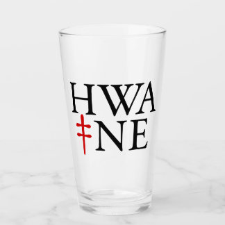 HWA-NE  Pint Glass with logo 6/25 タンブラーグラス