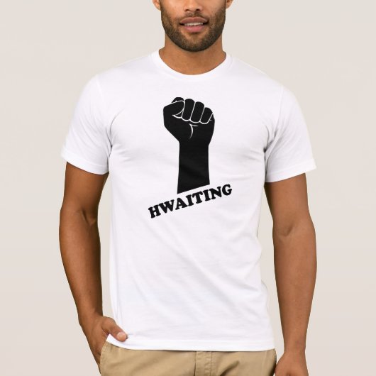 Hwaitingの握りこぶし! Tシャツ (正面)