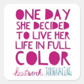 HWJワンデイステッカー スクエアシール (正面)