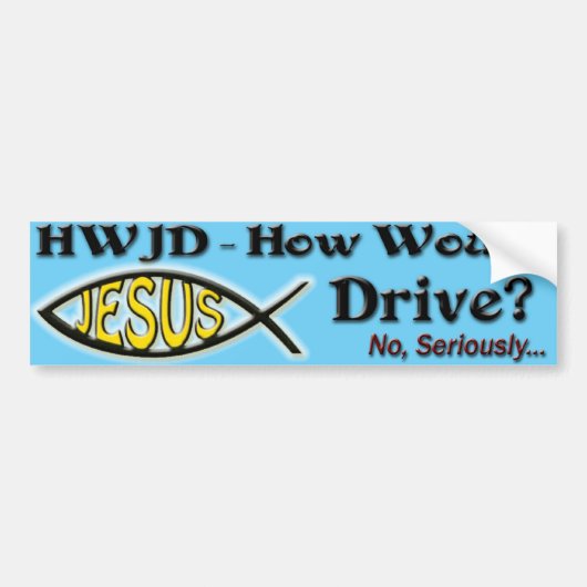 HWJD バンパーステッカー (正面)
