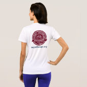 HWPロゴ女性のパフォーマンスTシャツ Tシャツ (裏面フル)