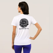 HWPロゴ女性のパフォーマンスTシャツ Tシャツ (裏面フル)