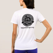 HWPロゴ女性のパフォーマンスTシャツ Tシャツ (裏面)