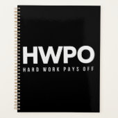 HWPO 努力は報われる モチベーション 新年 プランナー手帳 (正面)