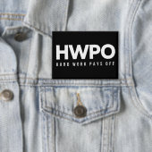HWPO 努力は報われる モチベーション 新年 缶バッジ (インサイチュ)