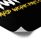Hwpo Hard Work Pays Off Motivate And Hustle  ポスター (角)