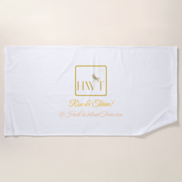 HWTエレガント金ゴールドコレクシ感動的ョン ビーチタオル