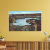 Hwyからのドライ滝のビュー。十ワシントン キャンバスプリント (インサイチュ (リビング))