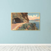 Hwyからの洞窟のロックトンネルのビュー キャンバスプリント (インサイチュ (ウッドフロア))