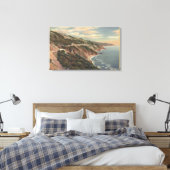 Hwy 1に沿ったCaliforniaSanta Lucia Mts キャンバスプリント (インサイチュ (寝室))