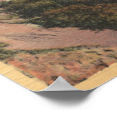 Hwy 1に沿ったCaliforniaSanta Lucia Mts ポスター (角)