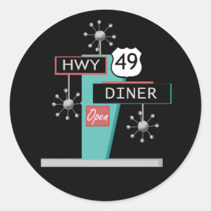 HWY 49のダイナー ラウンドシール