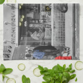 HWY 51の銀2 キッチンタオル (折り畳み)