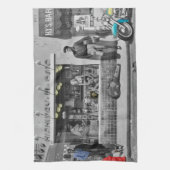 HWY 51の銀2 キッチンタオル (縦)