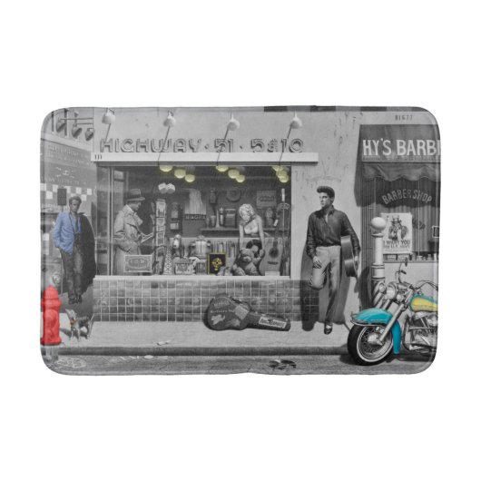 HWY 51の銀2 バスマット (正面)