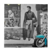 HWY 51の銀 タイル (正面)