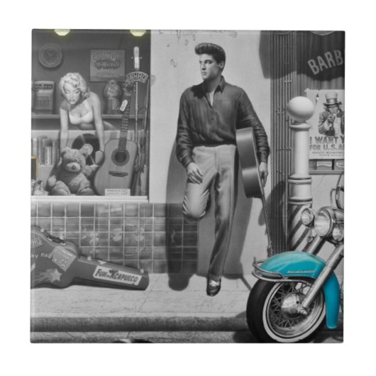 HWY 51の銀 タイル (正面)