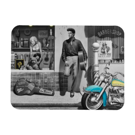 HWY 51シルバー マグネット (横)