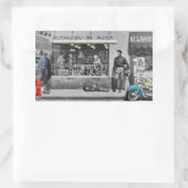 HWY 51シルバー 長方形シール (バッグ)