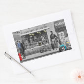 HWY 51シルバー 長方形シール (封筒)