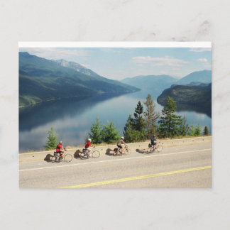 Hwy 6に沿ったサイクリング- Slocan Lk – ブリティッシュコロンビア ポストカード