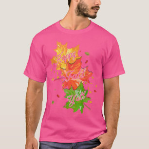 hyかわいい秋ハッピー秋ヤル紅葉衣装 tシャツ