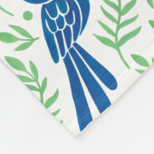 Hyacinthのコンゴウインコパターン フリースブランケット (角)