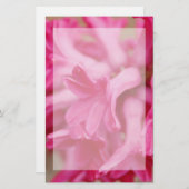 Hyacinthのピンクの文房具 便箋 (正面/裏面)