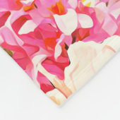 Hyacinth and peonis flowers, seamless pattern. Wat フリースブランケット (角)
